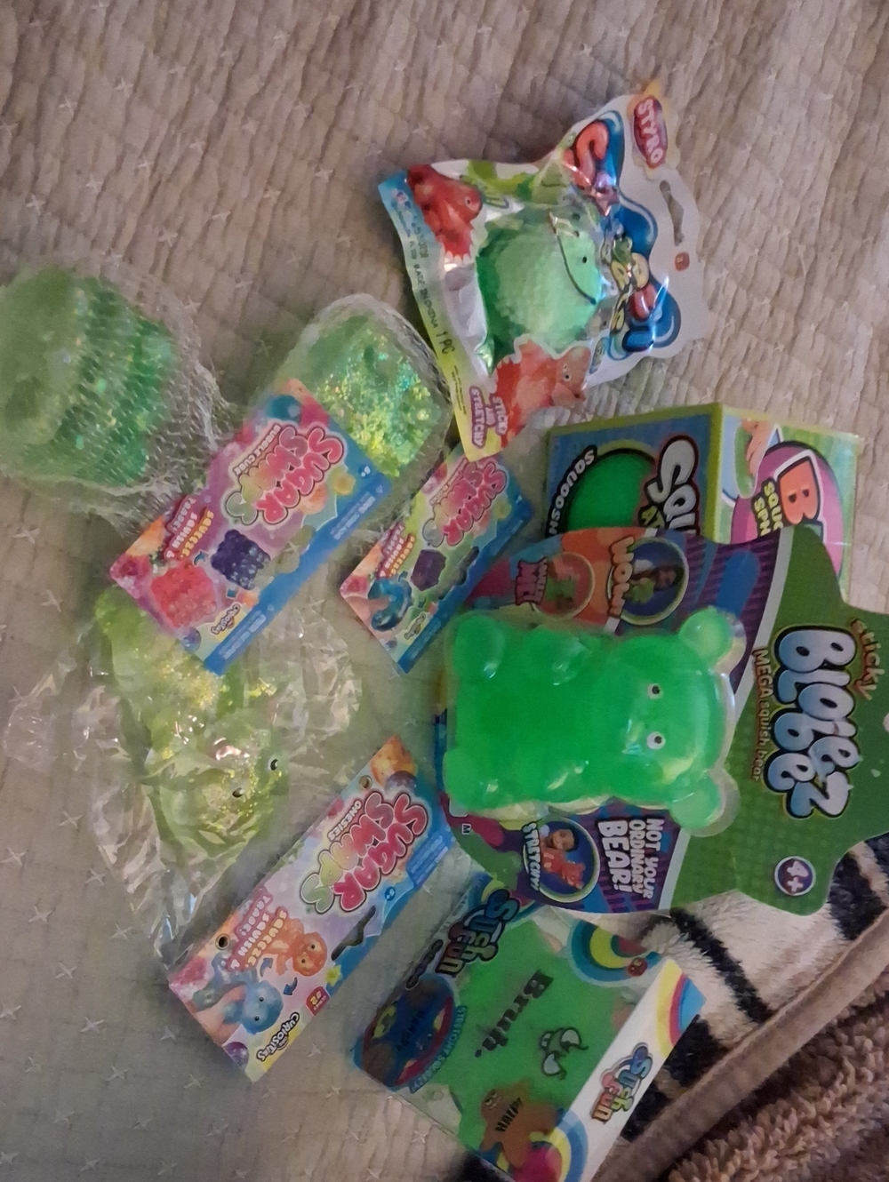 Green Squishy Lot Toy - Kids Sensory Play